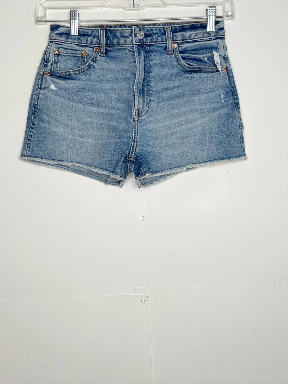 Gap Girls Distressed Sky High Denim Shorts Size 18
